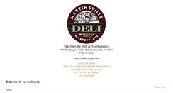 Desktop Screenshot of martinsvilledeli.com